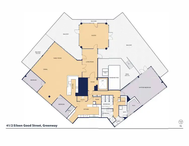 Floorplan of Homely apartment listing, 41/2 Eileen Good Street, Greenway ACT 2900