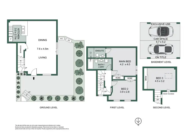 Floorplan of Homely townhouse listing, 1/103 Chandos Street, Crows Nest NSW 2065