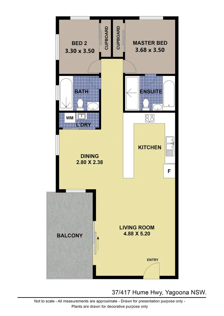 Floorplan of Homely apartment listing, 37/417 Hume Highway, Yagoona NSW 2199