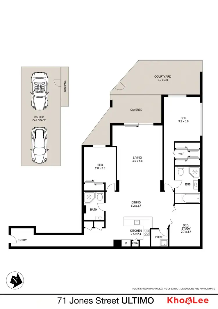 Floorplan of Homely apartment listing, Level 4/71 Jones Street, Ultimo NSW 2007