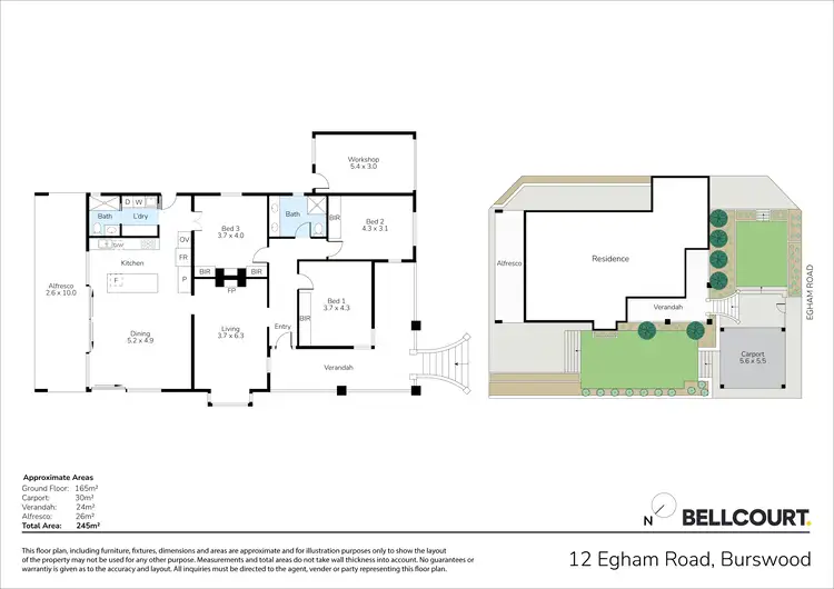 Floorplan of Homely house listing, 12 Egham Road, Burswood WA 6100