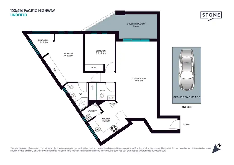 Floorplan of Homely apartment listing, 103/414 Pacific Highway, Lindfield NSW 2070