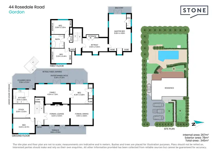 Floorplan of Homely house listing, 44 Rosedale Road, Gordon NSW 2072