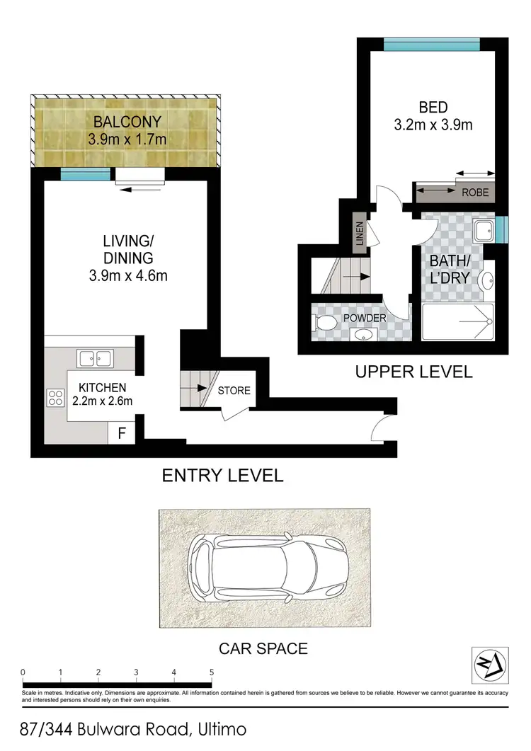 Floorplan of Homely apartment listing, 87/344 Bulwara Road, Ultimo NSW 2007