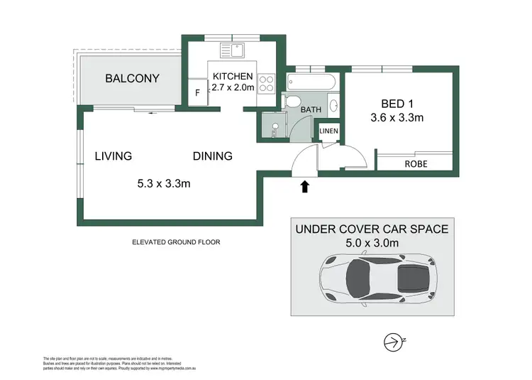 Floorplan of Homely apartment listing, 11/81 Rosalind Street, Cammeray NSW 2062
