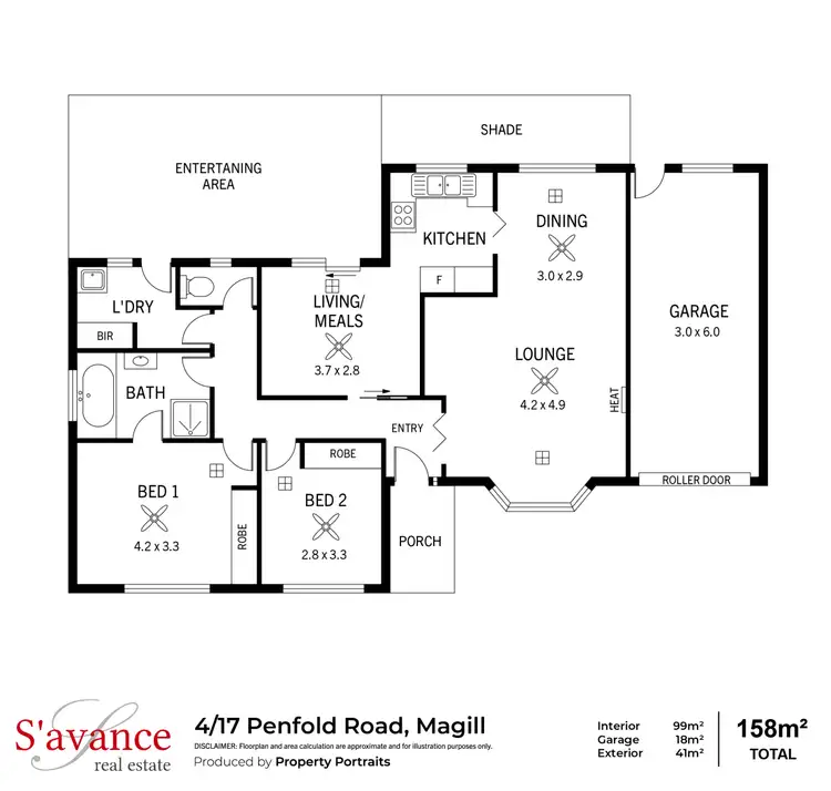 Floorplan of Homely unit listing, 4/17-19 Penfold Road, Magill SA 5072