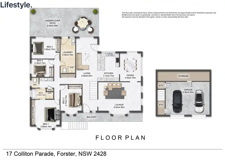 Floorplan of Homely house listing, 17 Colliton Parade, Forster NSW 2428