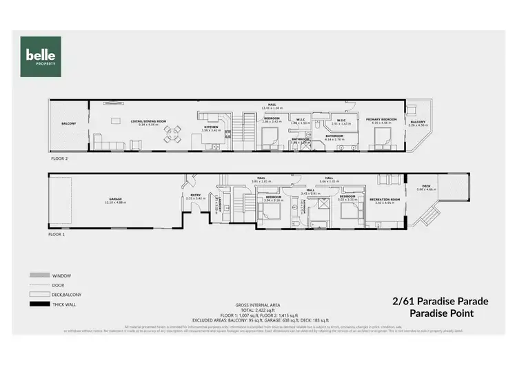 Floorplan of Homely house listing, 2/61 Paradise Parade, Paradise Point QLD 4216