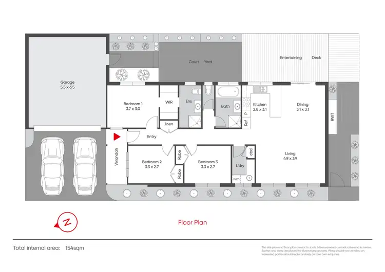 Floorplan of Homely unit listing, 2/135 Princes Highway, Yarragon VIC 3823