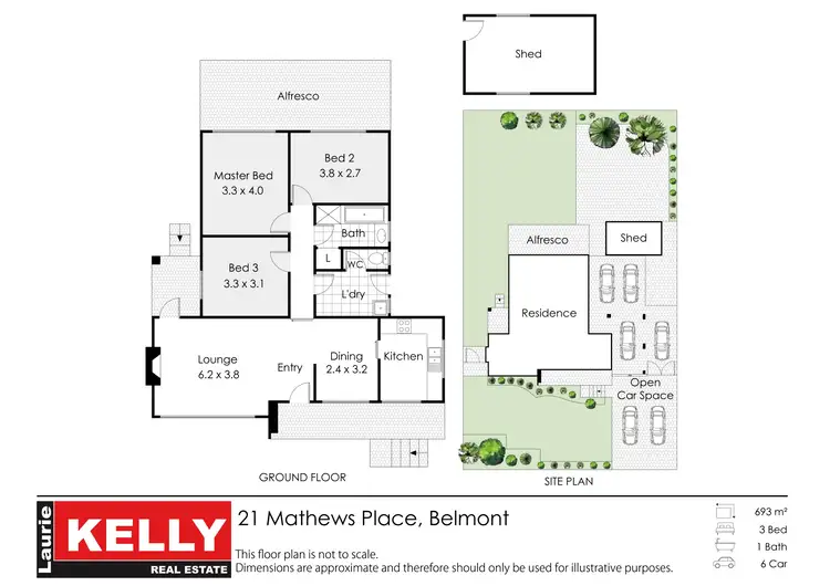 Floorplan of Homely house listing, 21 Mathews Place, Belmont WA 6104
