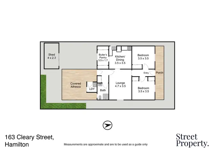 Floorplan of Homely house listing, 163 Cleary Street, Hamilton NSW 2303