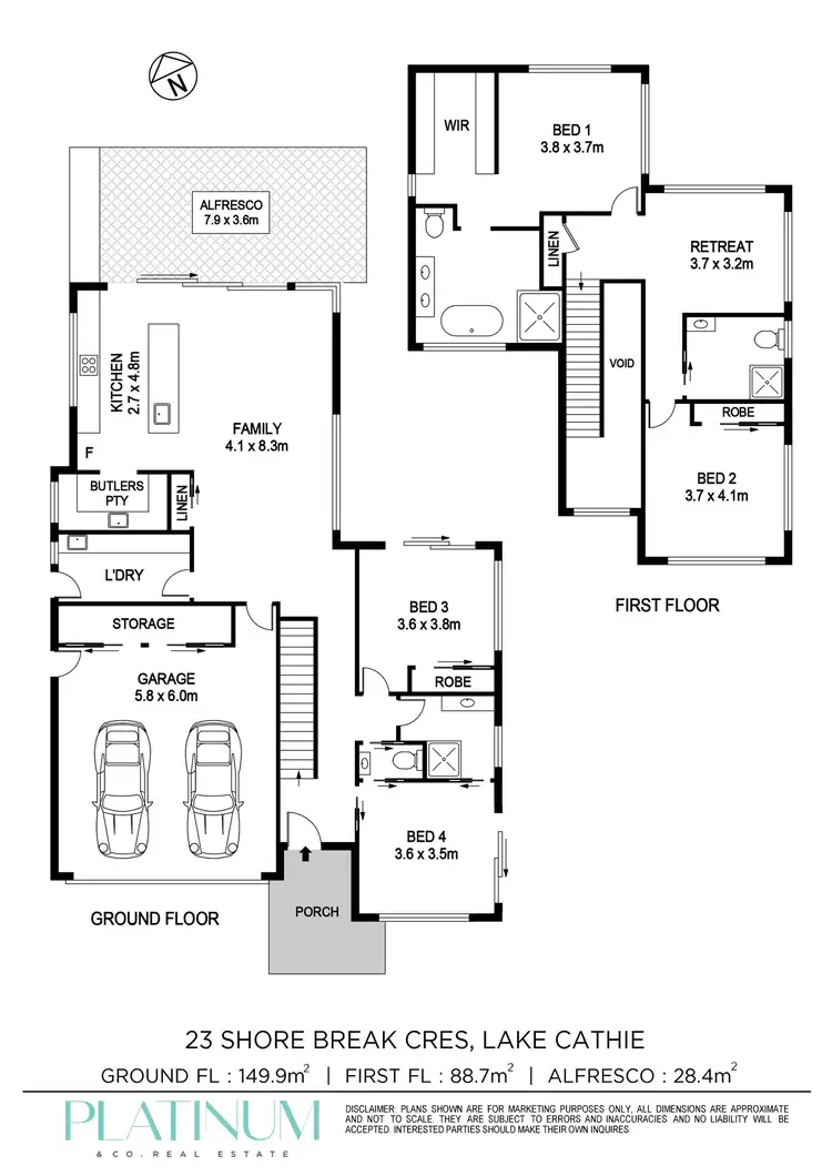 Floorplan of Homely house listing, 23 Shore Break Crescent, Lake Cathie NSW 2445