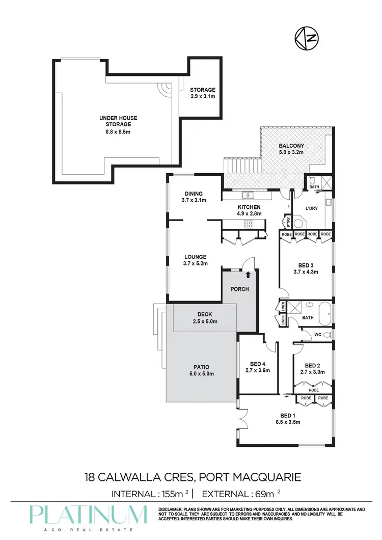 Floorplan of Homely house listing, 18 Calwalla Crescent, Port Macquarie NSW 2444