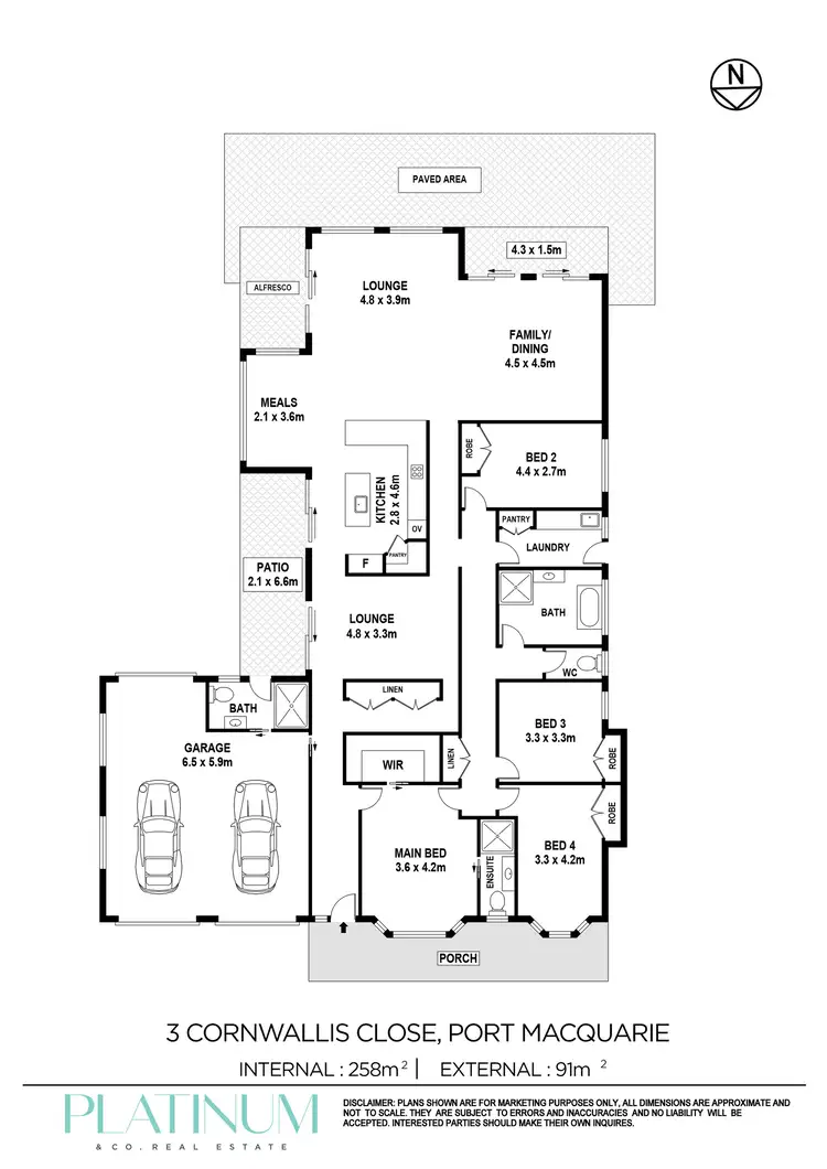 Floorplan of Homely house listing, 3 Cornwallis Close, Port Macquarie NSW 2444