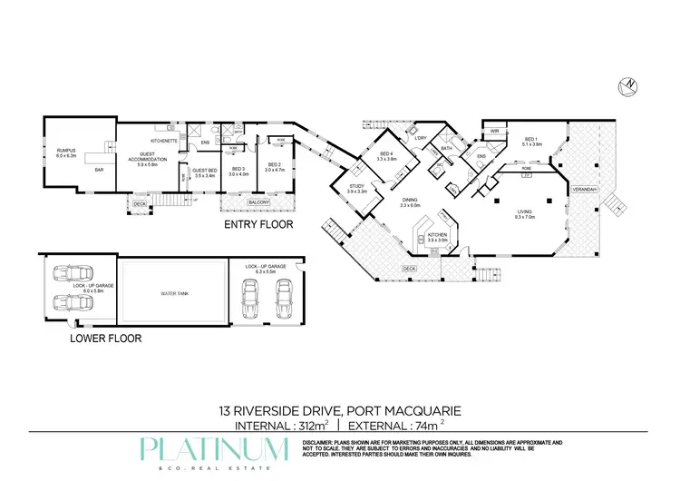 Floorplan of Homely house listing, 13 Riverside Drive, Riverside NSW 2444