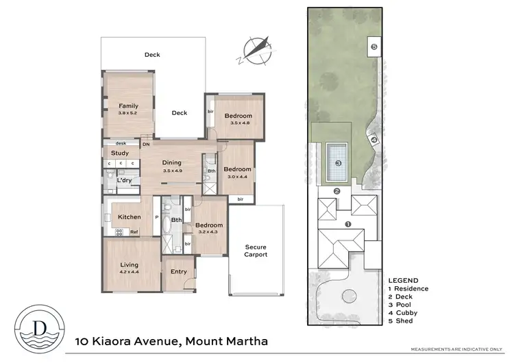 Floorplan of Homely house listing, 10 Kiaora Avenue, Mount Martha VIC 3934