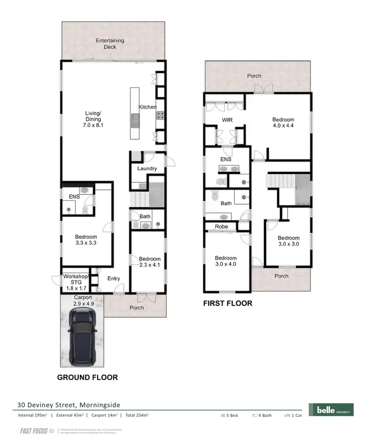 Floorplan of Homely house listing, 30 Deviney Street, Morningside QLD 4170