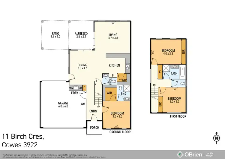 Floorplan of Homely townhouse listing, 11 Birch Crescent, Cowes VIC 3922