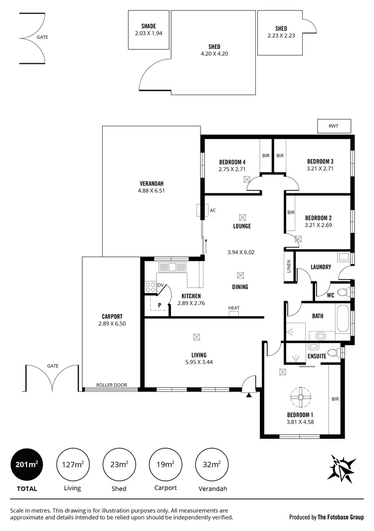 Floorplan of Homely house listing, 1 Williams Street, Evanston Park SA 5116