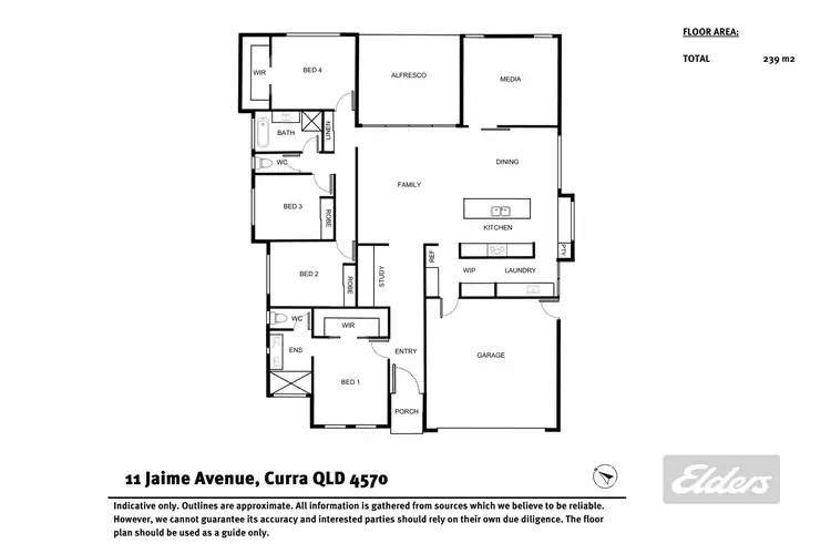 Floorplan of Homely house listing, 11 Jamie Avenue, Curra QLD 4570