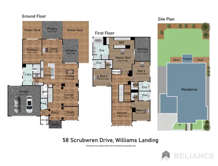 Floorplan of Homely house listing, 58 Scrubwren Drive, Williams Landing VIC 3027