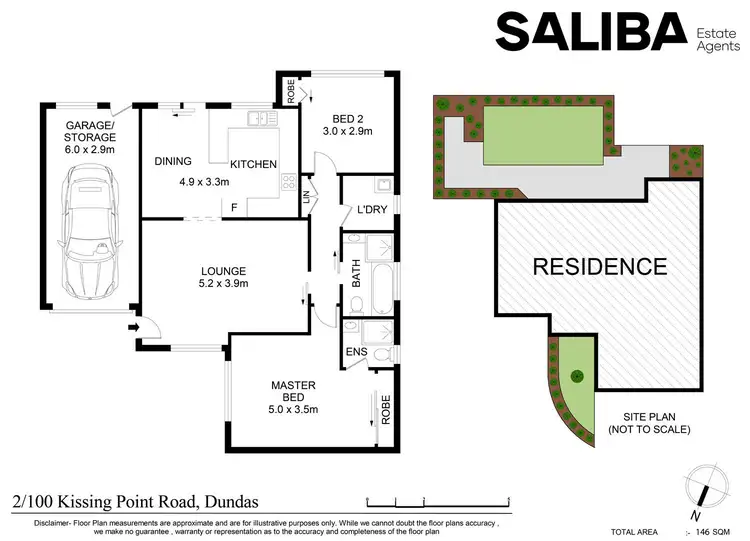 Floorplan of Homely townhouse listing, 2/100 Kissing Point Road, Dundas NSW 2117