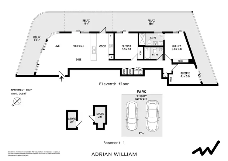 Floorplan of Homely apartment listing, 1103/20 Brodie Spark Drive, Wolli Creek NSW 2205