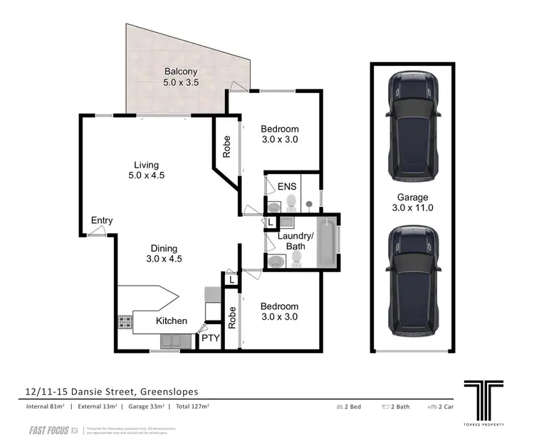 Floorplan of Homely unit listing, 12/15 Dansie Street, Greenslopes QLD 4120