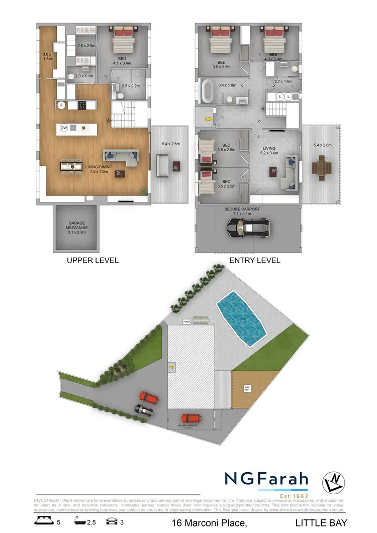 Floorplan of Homely house listing, 16 Marconi Place, Little Bay NSW 2036