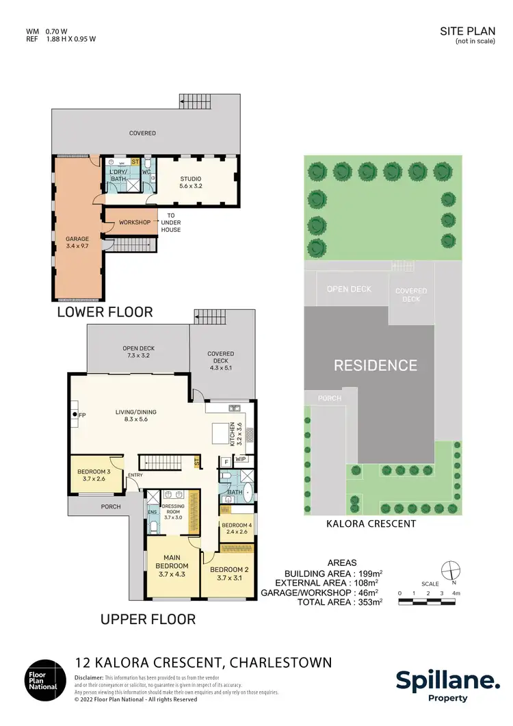 Floorplan of Homely house listing, 12 Kalora Crescent, Charlestown NSW 2290