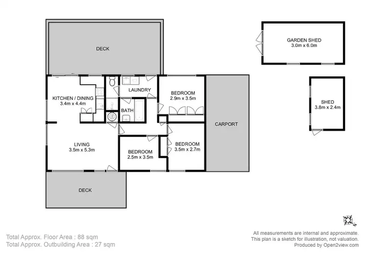 Floorplan of Homely house listing, 9 Nansen Court, Margate TAS 7054