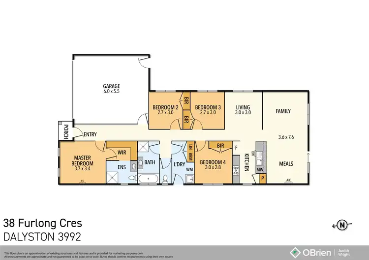 Floorplan of Homely house listing, 38 Furlong Crescent, Dalyston VIC 3992