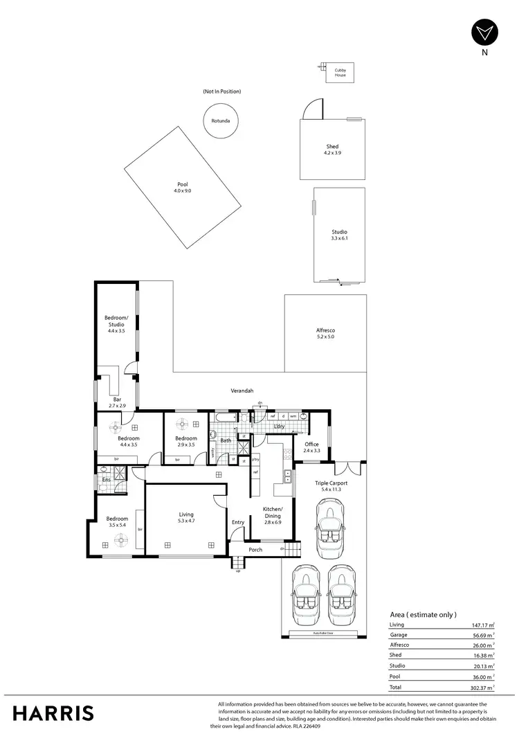 Floorplan of Homely house listing, 44 Frontenac Avenue, Panorama SA 5041
