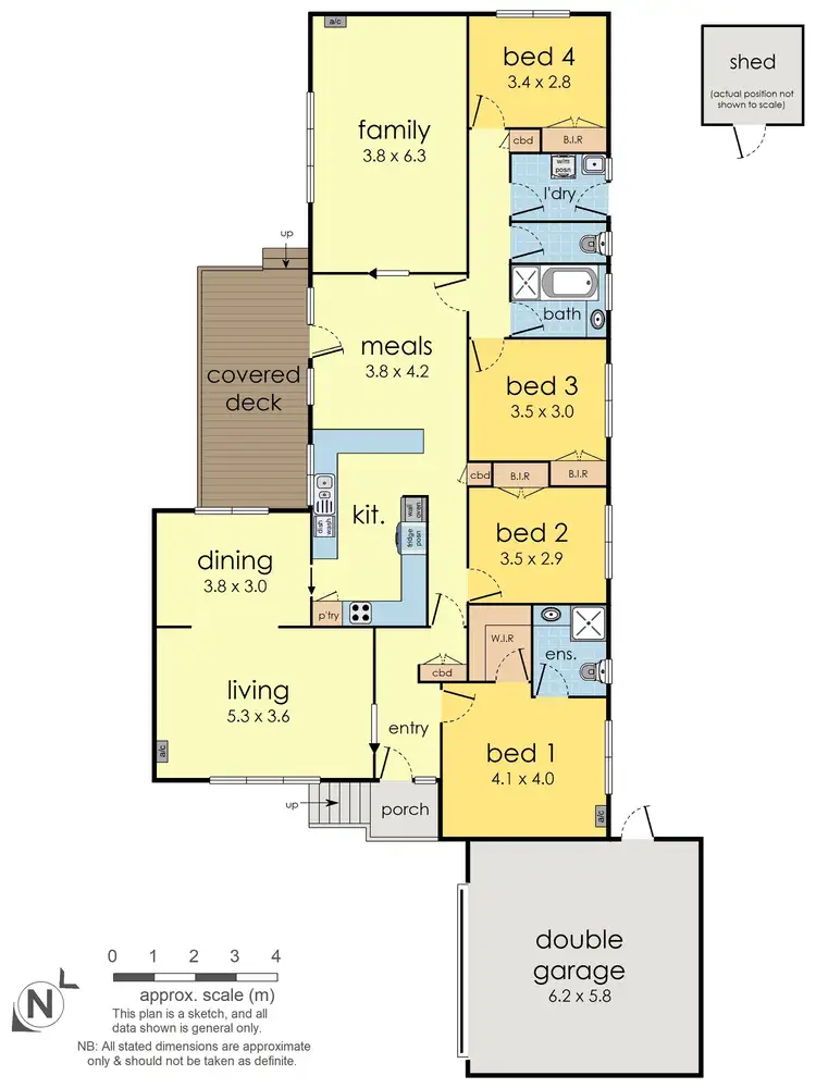 Floorplan of Homely house listing, 101 Narr-Maen Drive, Croydon Hills VIC 3136