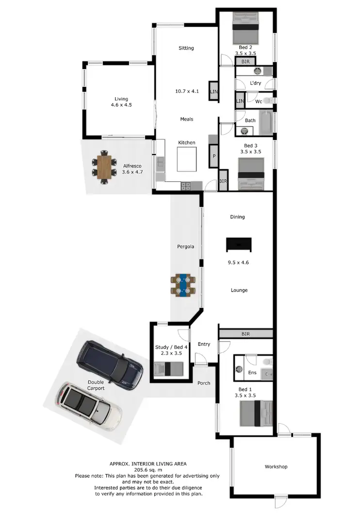 Floorplan of Homely house listing, 35 McFarland Road, Wodonga VIC 3690