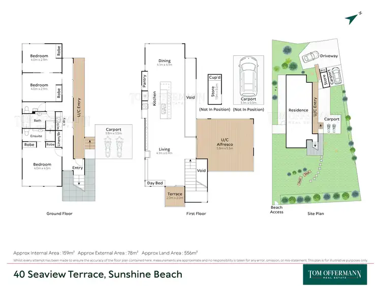 Floorplan of Homely house listing, 40 Seaview Terrace, Sunshine Beach QLD 4567