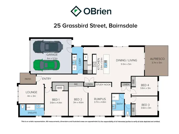 Floorplan of Homely house listing, 25 Grassbird Street, Bairnsdale VIC 3875