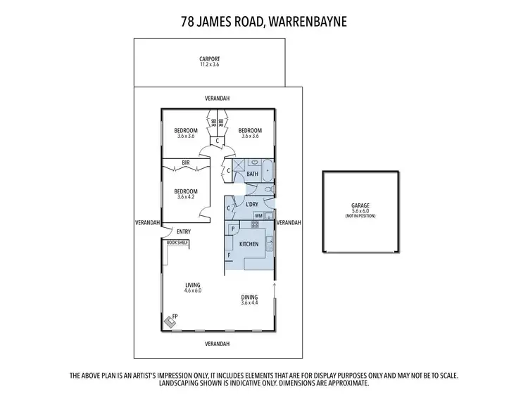 Floorplan of Homely rural property listing, 78 James Road, Warrenbayne VIC 3670