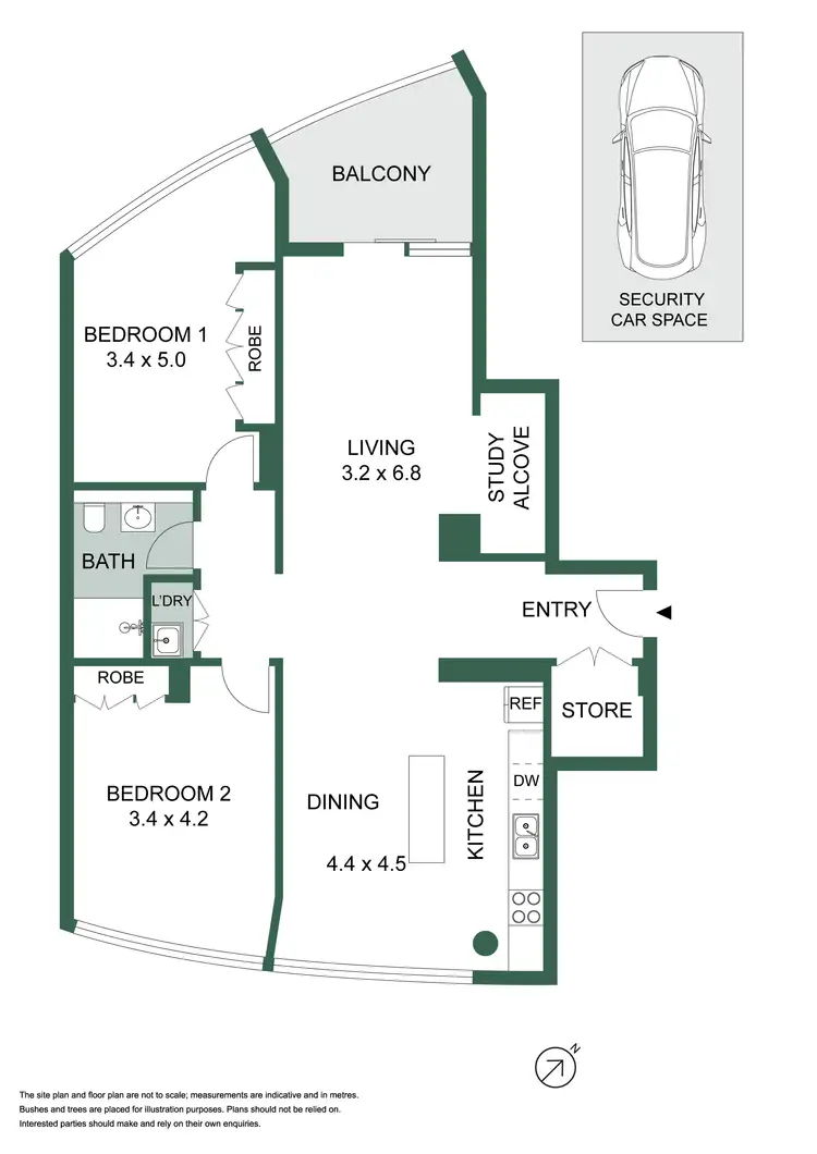 Floorplan of Homely apartment listing, 308/20 Pelican Street, Surry Hills NSW 2010