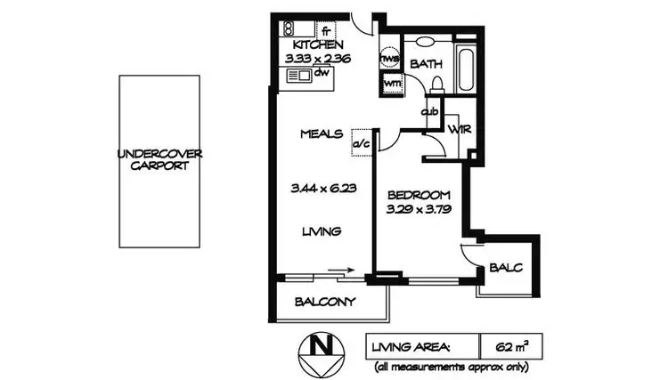 Floorplan of Homely unit listing, 11/9 Ebenezer Place, Adelaide SA 5000