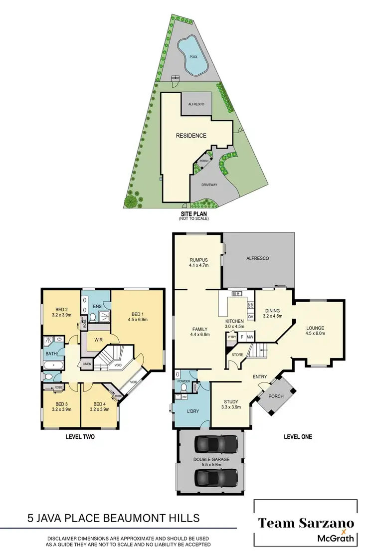 Floorplan of Homely house listing, 5 Java Place, Beaumont Hills NSW 2155