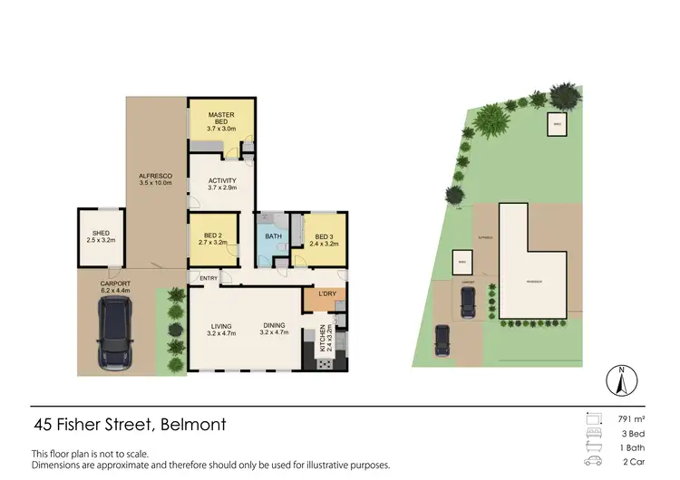 Floorplan of Homely house listing, 45 Fisher Street, Belmont WA 6104