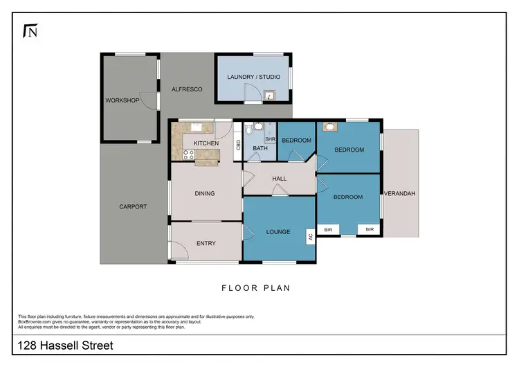 Floorplan of Homely house listing, 128 Hassell Street, Mount Barker WA 6324
