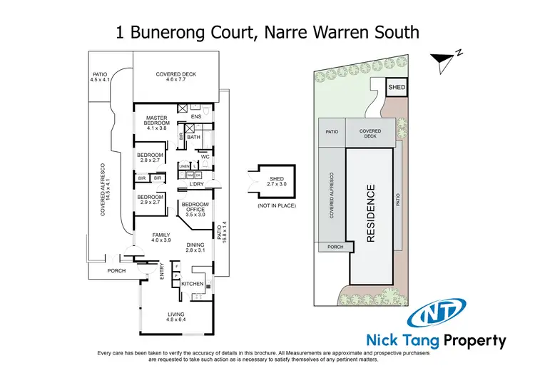 Floorplan of Homely house listing, 1 Bunerong Court, Narre Warren South VIC 3805