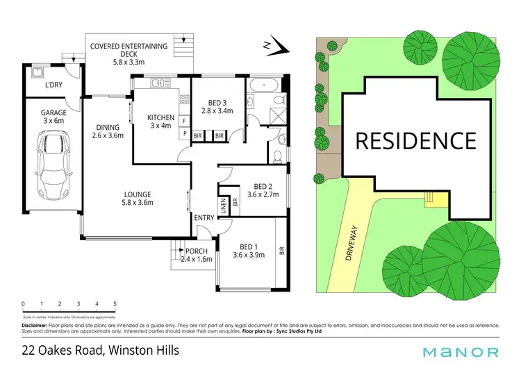 Floorplan of Homely house listing, 22 Oakes Road, Winston Hills NSW 2153