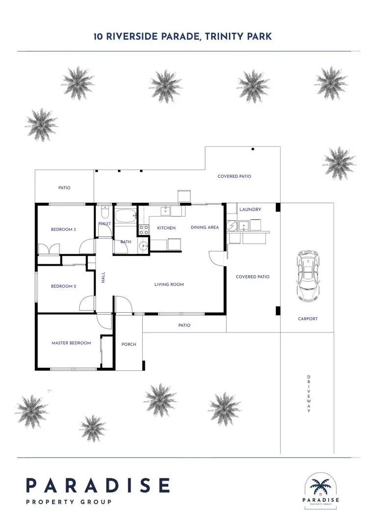 Floorplan of Homely house listing, 10 Riverside Parade, Trinity Park QLD 4879