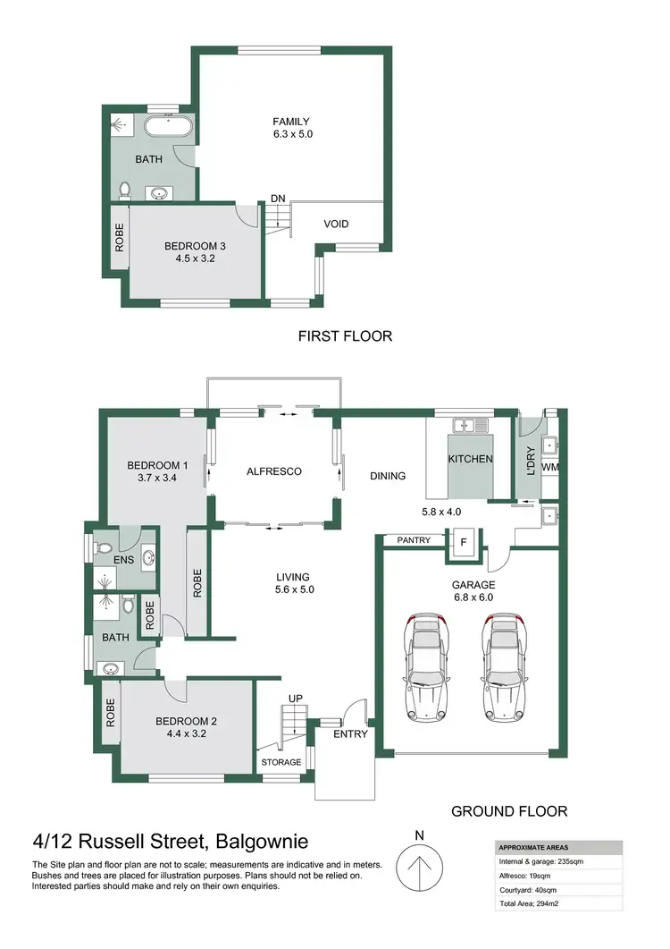 Floorplan of Homely townhouse listing, 4/12 Russell Street, Balgownie NSW 2519
