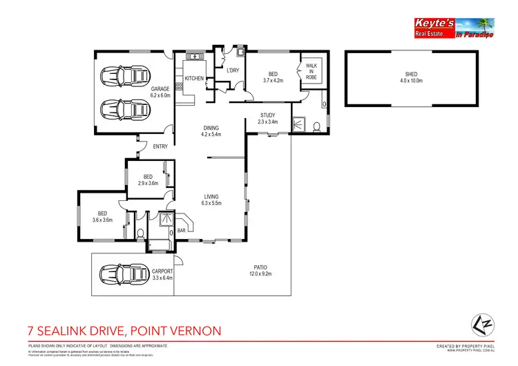 Floorplan of Homely house listing, 7 Sealink Drive, Point Vernon QLD 4655