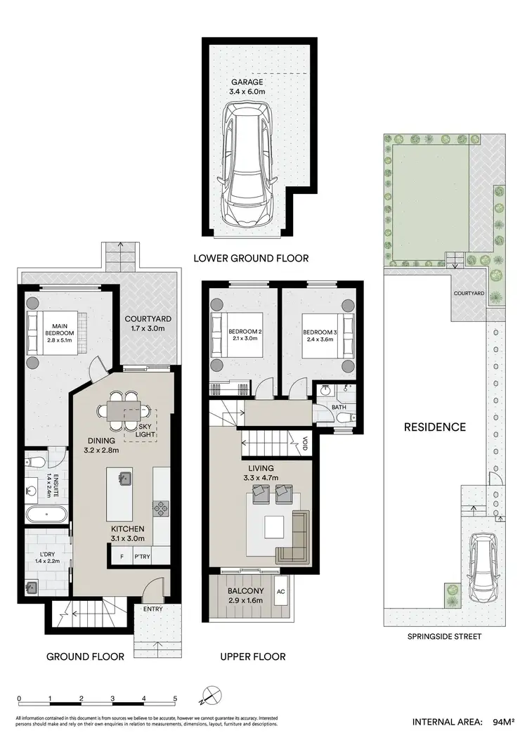 Floorplan of Homely townhouse listing, 54 Springside Street, Rozelle NSW 2039