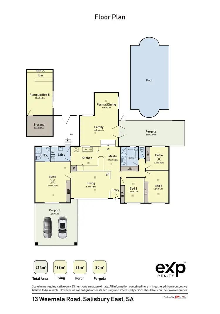 Floorplan of Homely house listing, 13 Weemala Road, Salisbury East SA 5109